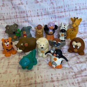 Fisher-Price Little People Alphabet Zoo Animals Figures Lot of 12+ 1 LP animal